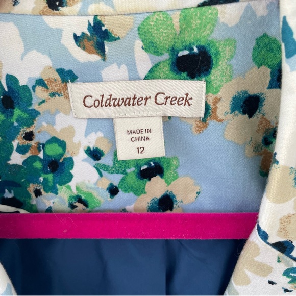 Coldwater Creek Floral Blazed Size 12 - Picture 9 of 12